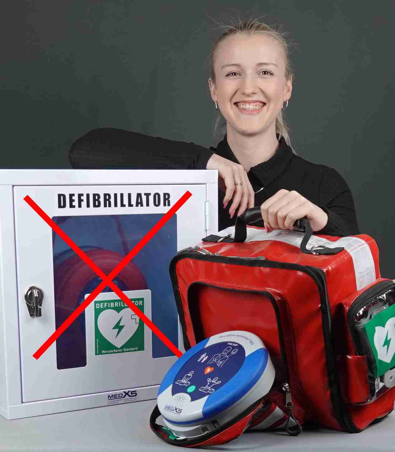 defibrillator aufbewahrung Erste-Hilfe-Defibrillator-Wandtasche