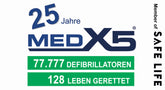 25 Jahre MedX5: Den 77.777sten Defibrillator gibt es gratis