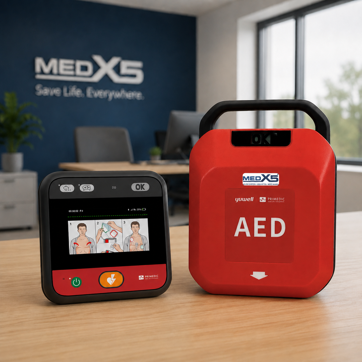 Mieten Leasing myPAD und Heartsafe primedic