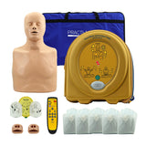 AED training set: HeartSine PAD 360P defibrillator + Practi-Man training dummy