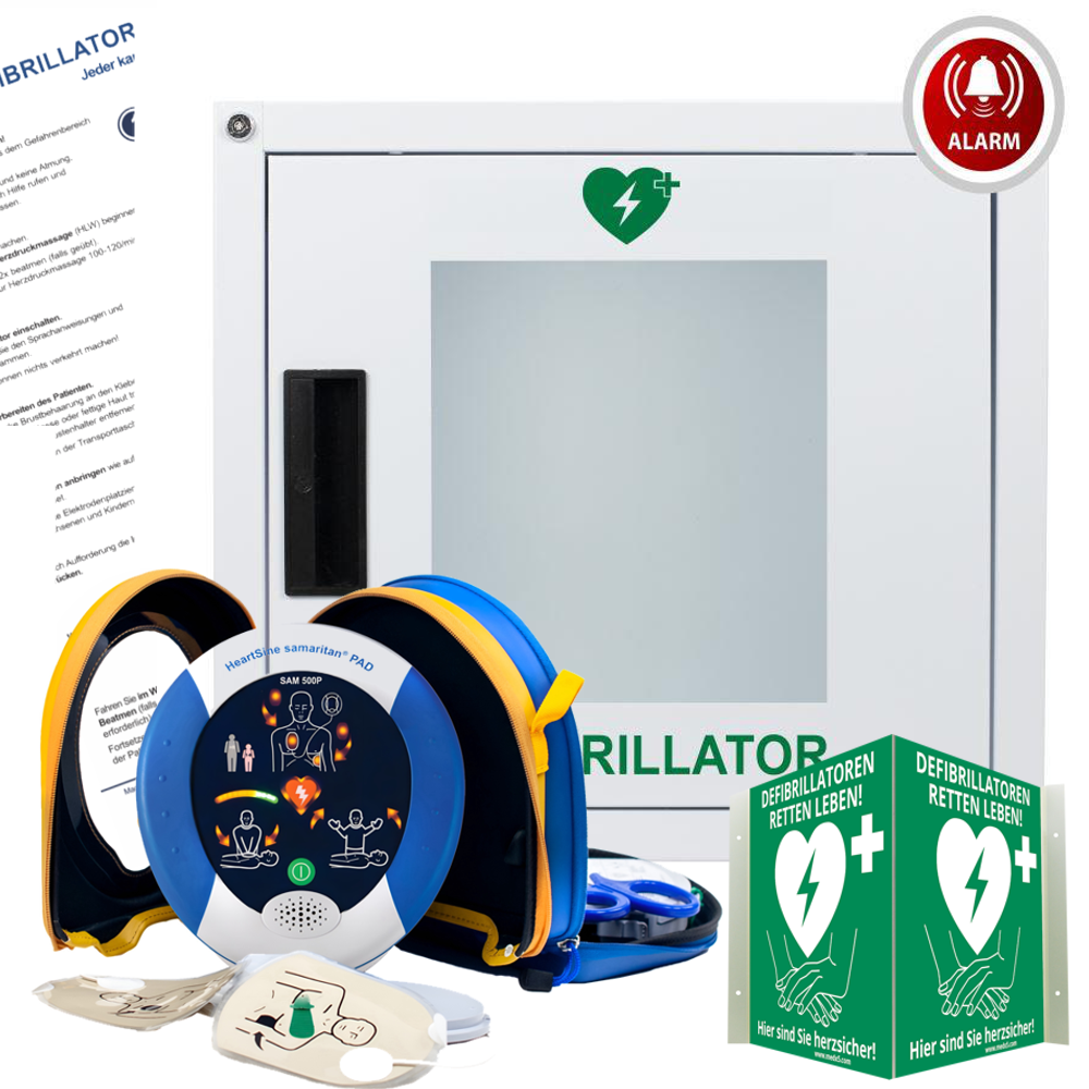 HeartSine samaritan® PAD 500P AED: Dein intelligenter Lebensretter für die Apotheke