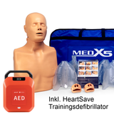 AED training set: Primedic HeartSave Y / YA + Practi-Man manikin