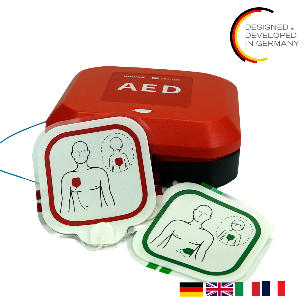 2 St. Primedic HeartSave Y Halbautomat, DE/EN/FR/IT