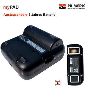 Metrax myPAD-A mit LED-Grafik, automatische Schockabgabe, DE-EN