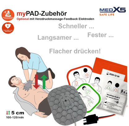 Metrax myPAD halbautomatischer AED | 8 Jahre Herstellergarantie*