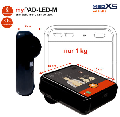 Metrax myPAD halbautomatischer AED | 8 Jahre Herstellergarantie*