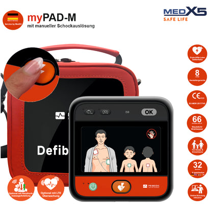 Metrax myPAD halbautomatischer AED | 8 Jahre Herstellergarantie*