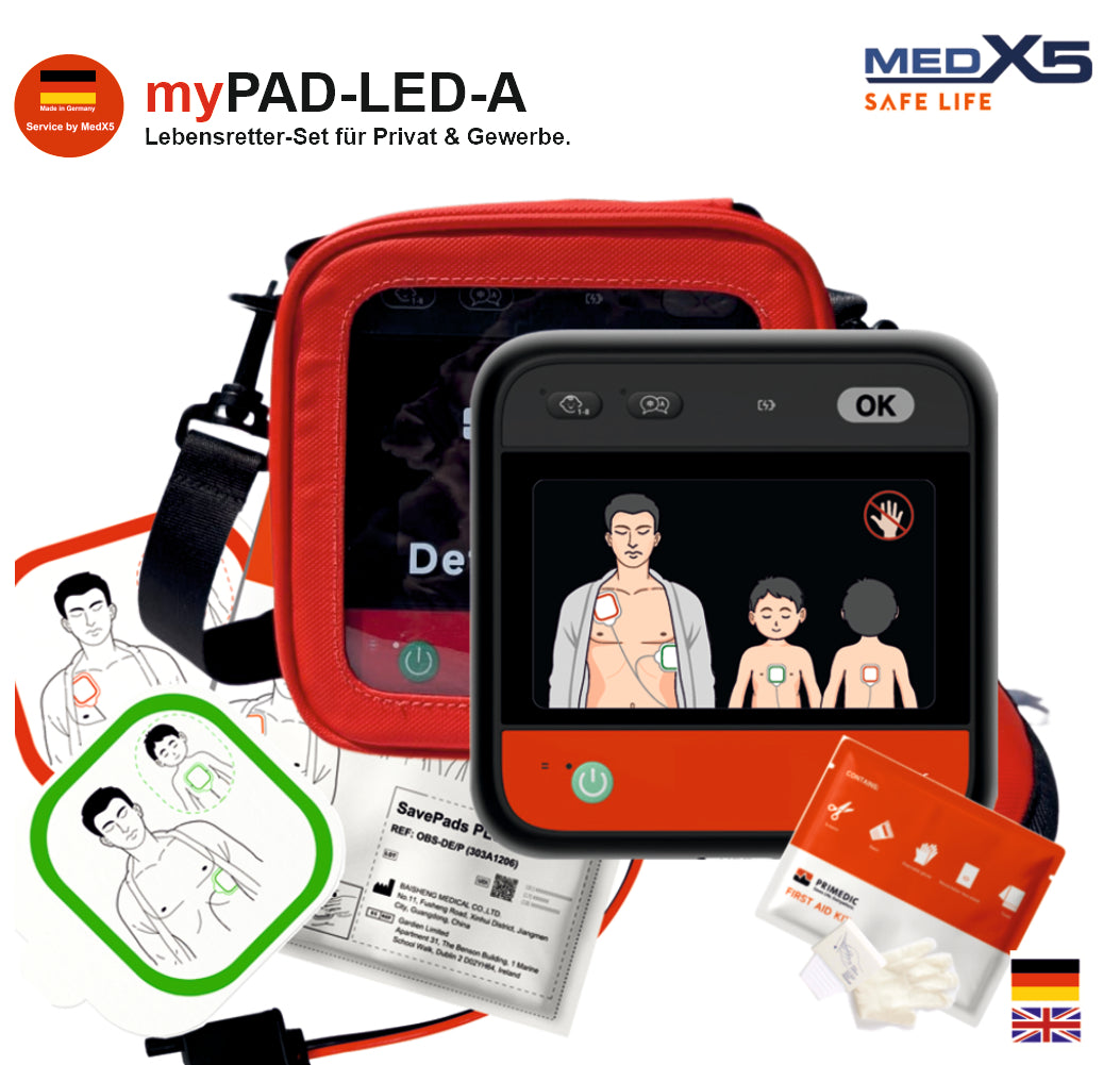 Metrax myPAD vollautomatischer AED | 8 Jahre Herstellergarantie*