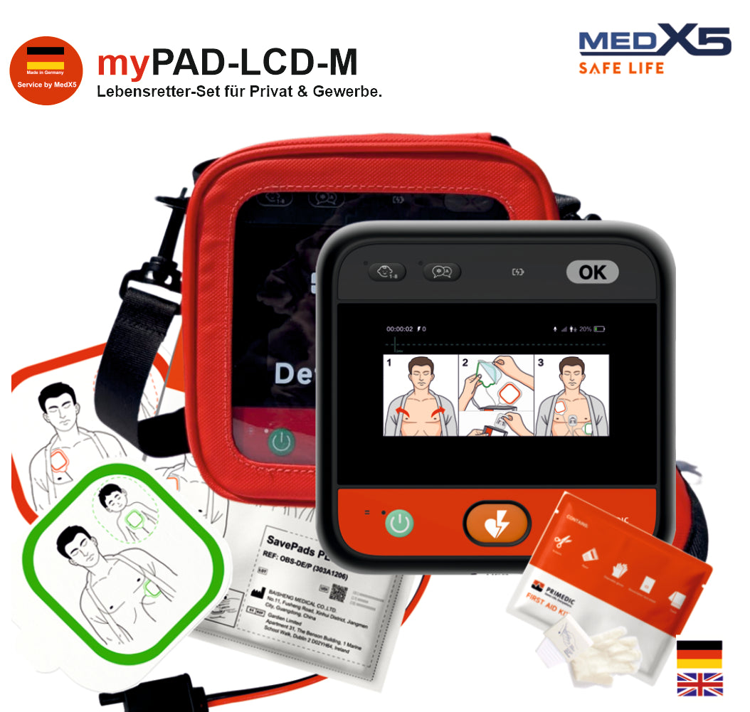Metrax myPAD halbautomatischer AED | 8 Jahre Herstellergarantie*
