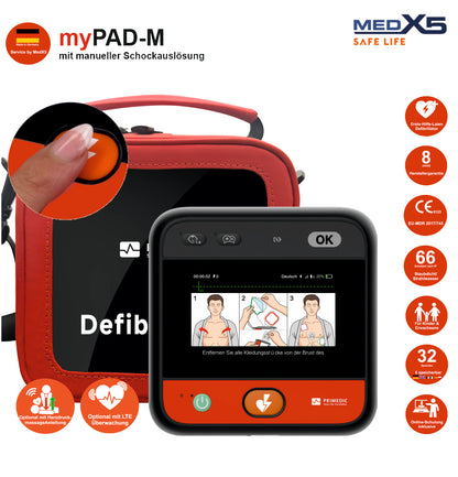 Metrax myPAD halbautomatischer AED | 8 Jahre Herstellergarantie*