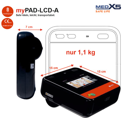 Metrax myPAD vollautomatischer AED | 8 Jahre Herstellergarantie*