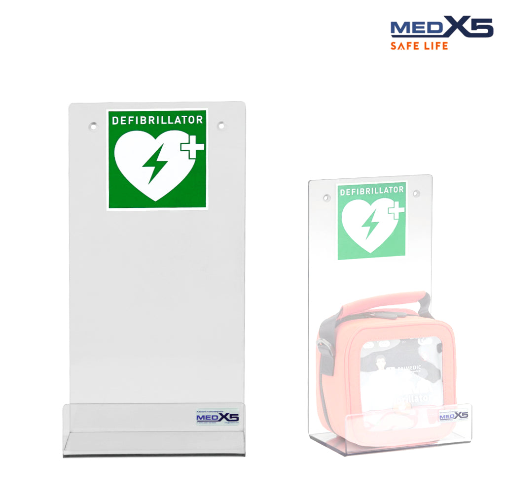 AED-Acrylglas-Wandhalterung Gr. S für Innenbereich | Für Primedic myPAD
