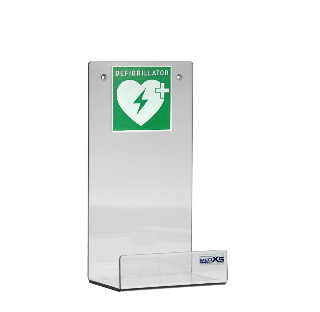 AED-Acrylglas-Wandhalterung Gr. S für Innenbereich | Für Primedic myPAD