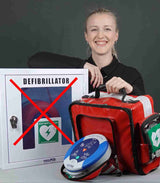 First aid defibrillator wall bag