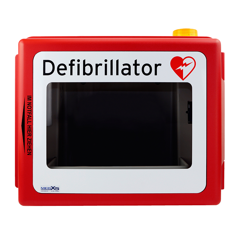 Defibrillator PUR-Wandkasten mit akustischem Alarm