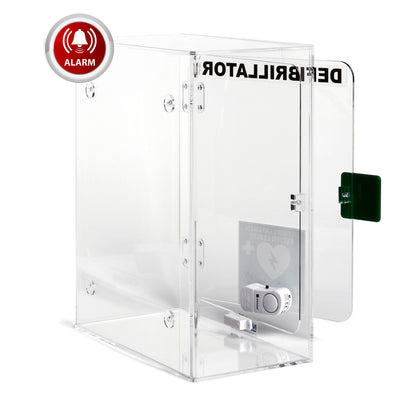 AED-Acrylwandkasten für Innenbereich | Mit Türalarm & Zubehör