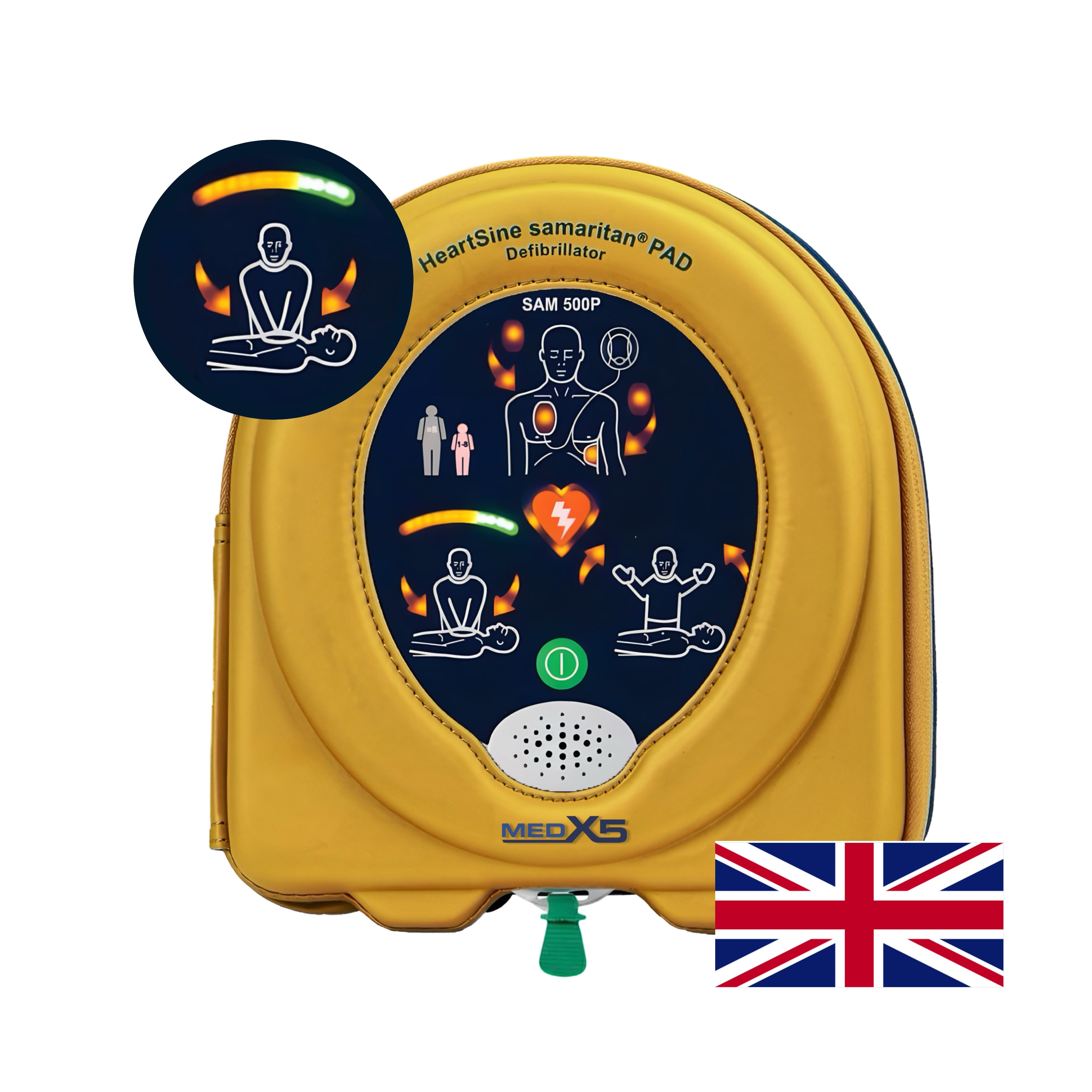 HeartSine samaritan PAD 500P resuscitation defibrillator DE