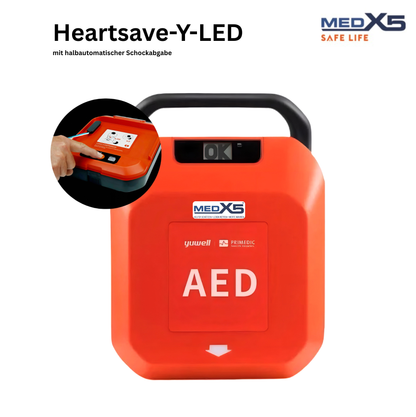 Primedic HeartSave Y Halbautomat AED | 8 Jahre Garantie