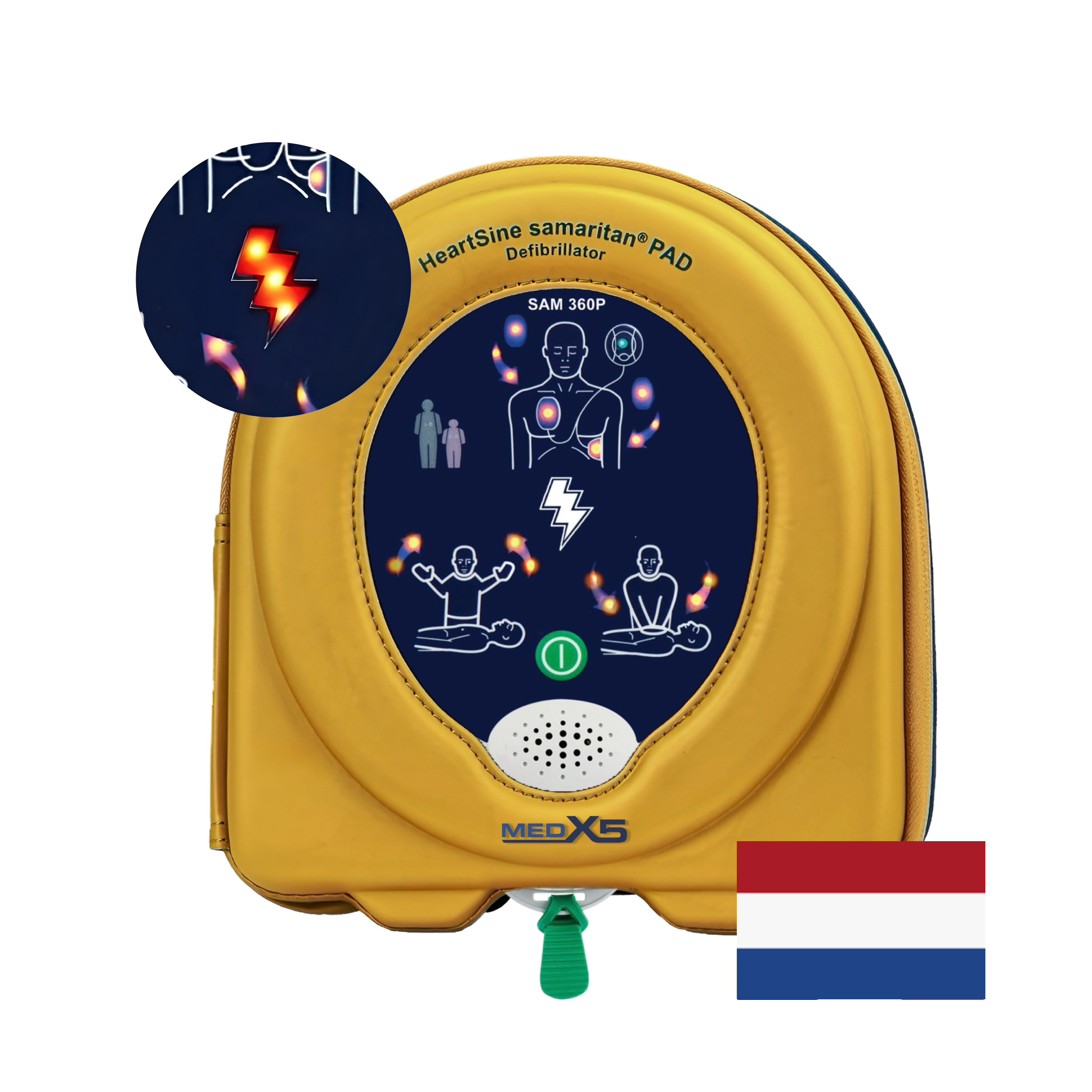 HeartSine SAM 360P volautomatische defibrillator, NL