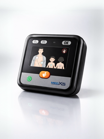 1-59817 -myPAD Heimdefibrillator für zu Hause LED halbautomatisch