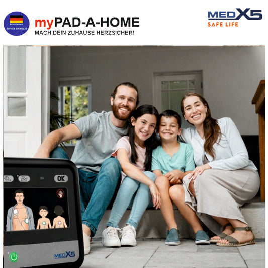 1-59848 -myPAD Heimdefibrillator für zu Hause LED automatisch Familie