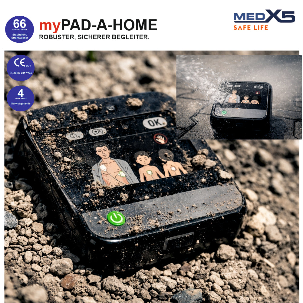 1-59848 -myPAD Heimdefibrillator für zu Hause LED automatisch Robust