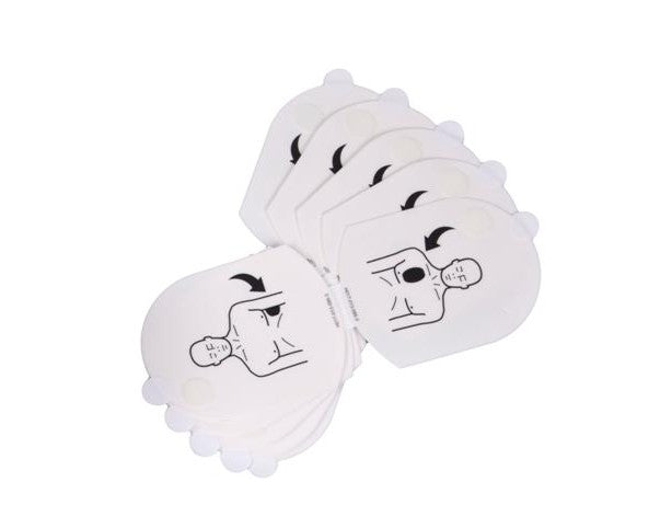 Training electrodes for HeartSine training defibrillators, 5 pairs