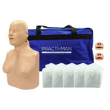 2-in-1 resuscitation training manikin for adults and adolescents, female