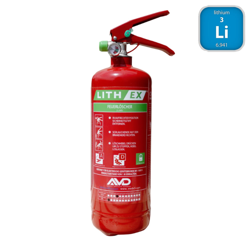 AVD Lithium Feuerloescher LithEx Brand