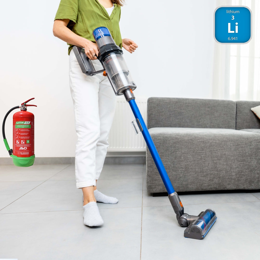 LithEX AVD-Feuerlöscher 6L | Li-Ion-Akkus 250-500Wh | A & E Brände