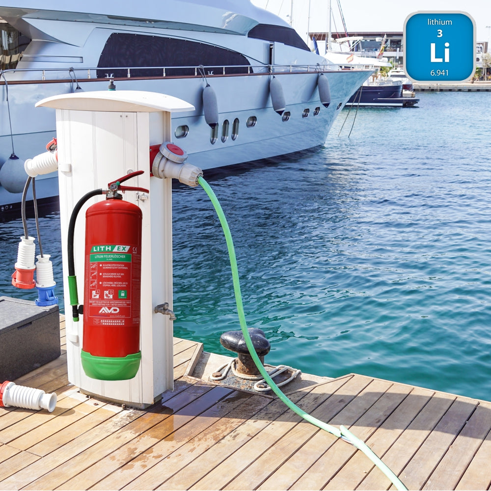 LithEX AVD-Feuerlöscher 9L | Li-Ion-Akkus 500-750Wh | A & E Brände