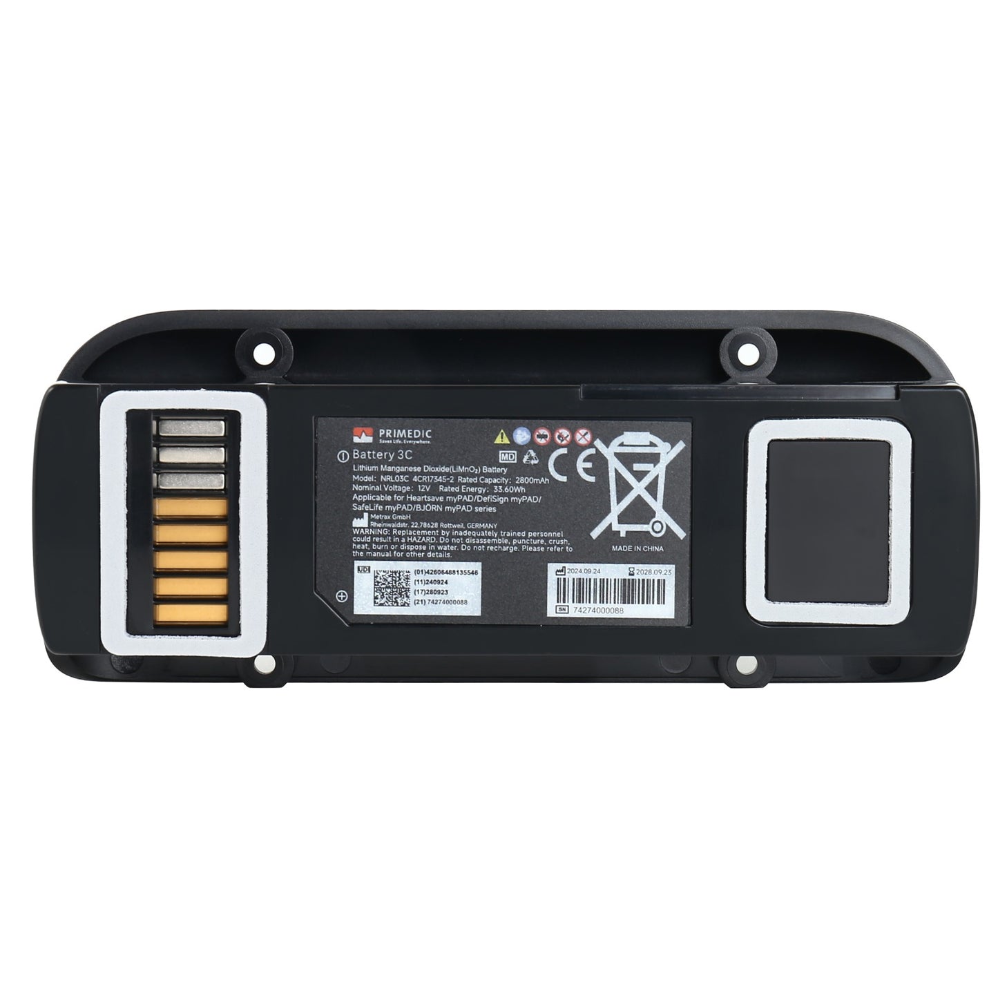 myPAD  LiMnO2 Ersatzbatterie