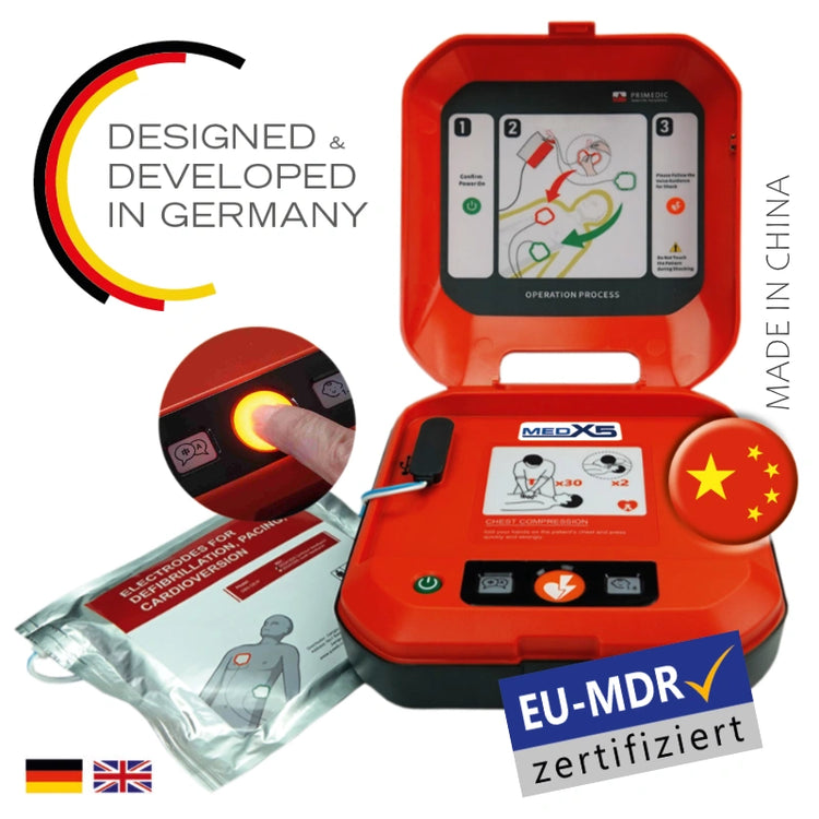 Der halbautomatische Defibrillator HeartSave Y.