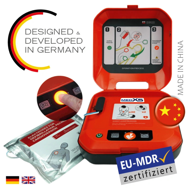 Der halbautomatische Defibrillator HeartSave Y.