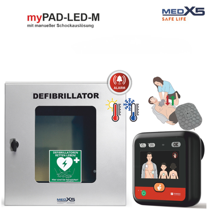 Metrax myPAD-M LED mit HLW-Feedback-Elektroden