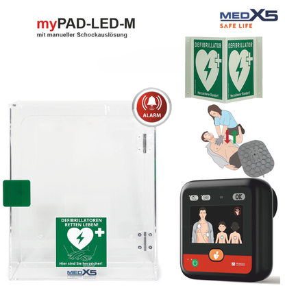 Metrax myPAD-M LED mit HLW-Feedback-Elektroden