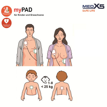 Metrax myPAD halbautomatischer AED | 8 Jahre Herstellergarantie*