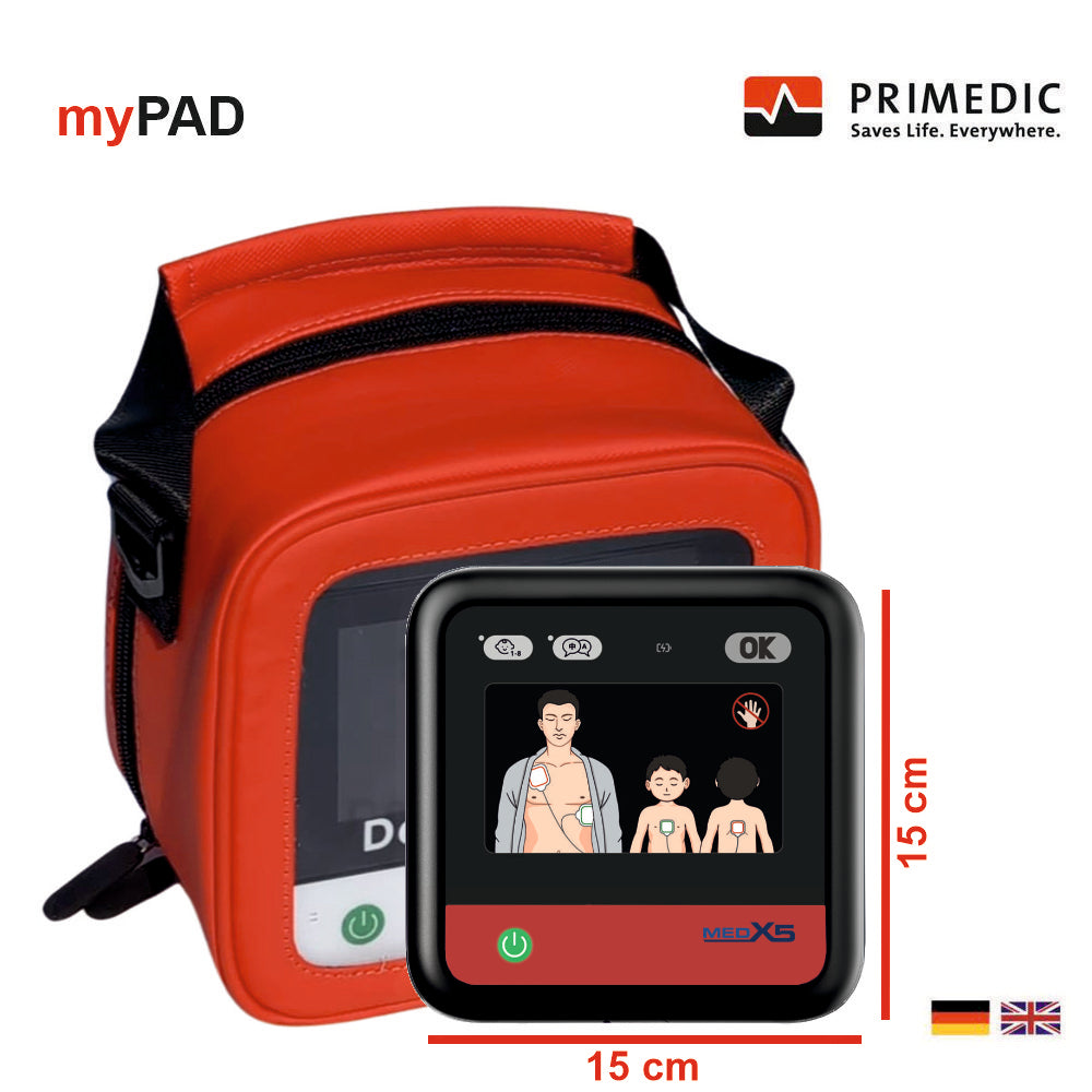 Metrax myPAD-A mit LED-Grafik, automatische Schockabgabe, DE-EN
