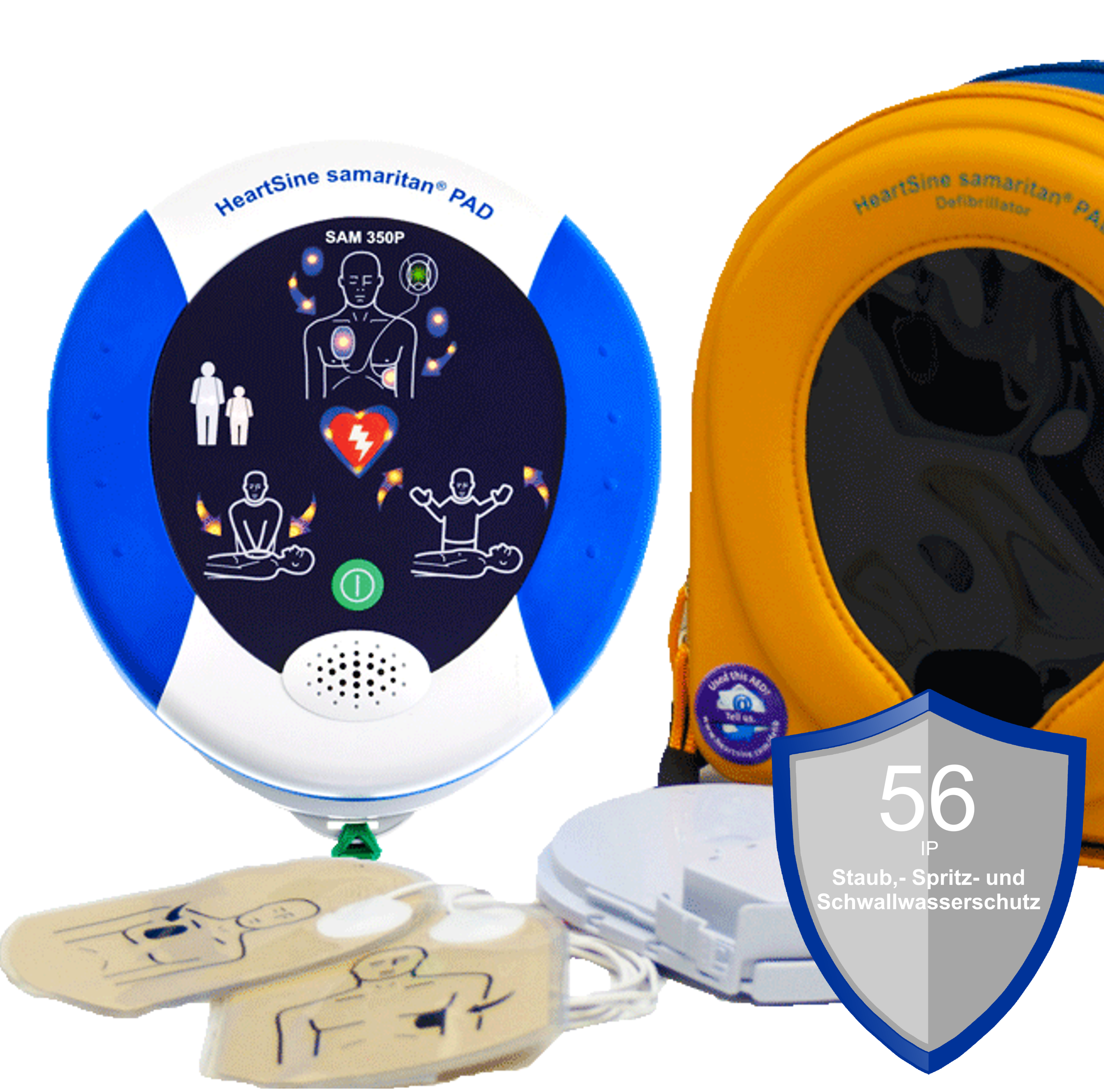 HeartSine SAM 350P Defibrillator/AED, mit Metronom & manueller Schockauslösung