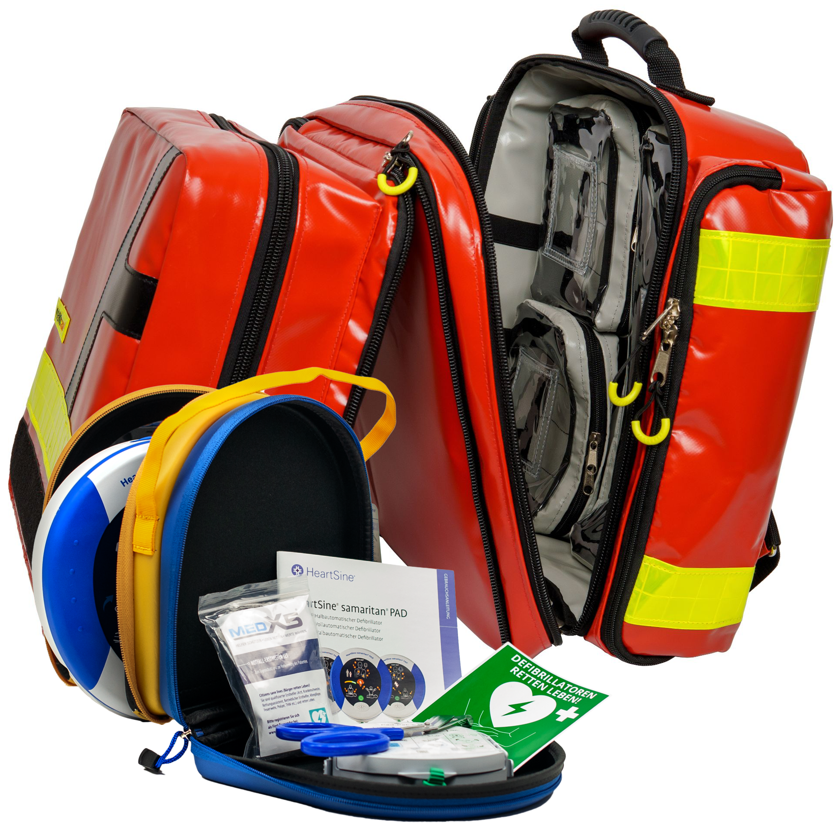 AED Traveller-Paket mit HeartSine SAM350P, manuelle Schockauslösung, 8 Jahre Garantie