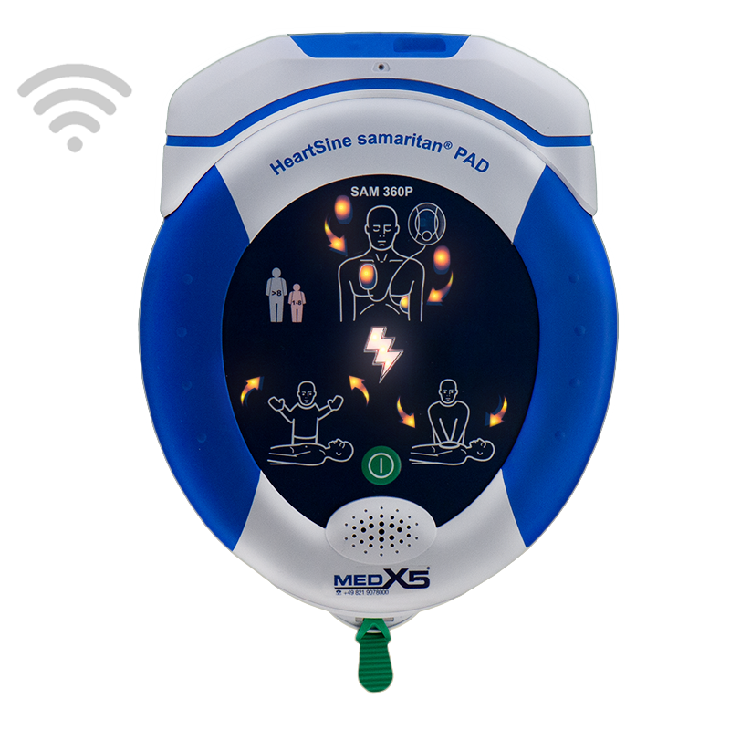 HeartSine samaritan® PAD 360P-GTW mit WLAN-/WiFi Fernüberwachung, mit automatischer Schockabgabe