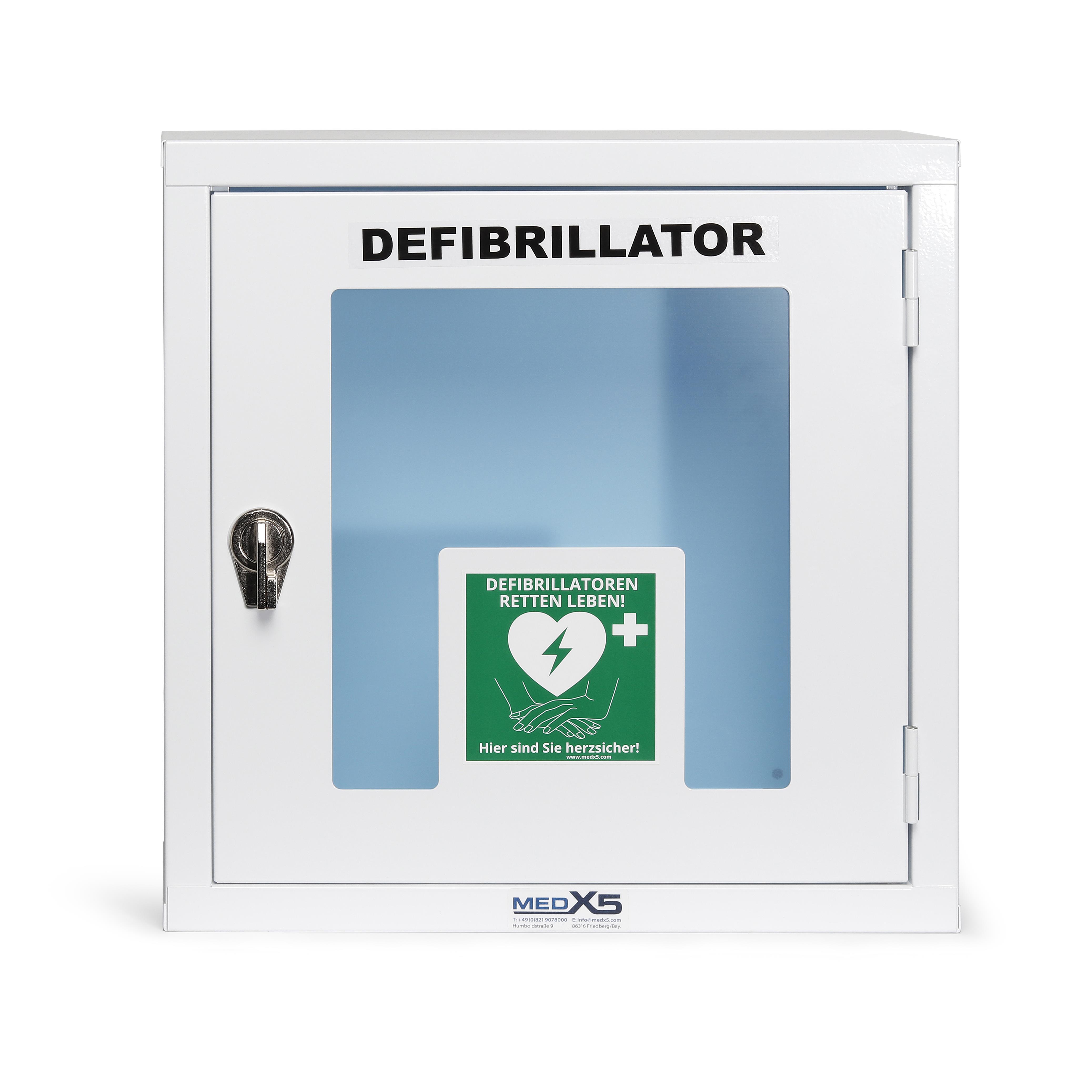 Defibrillator AED Metall-Wandkasten, innen, Universalgröße
