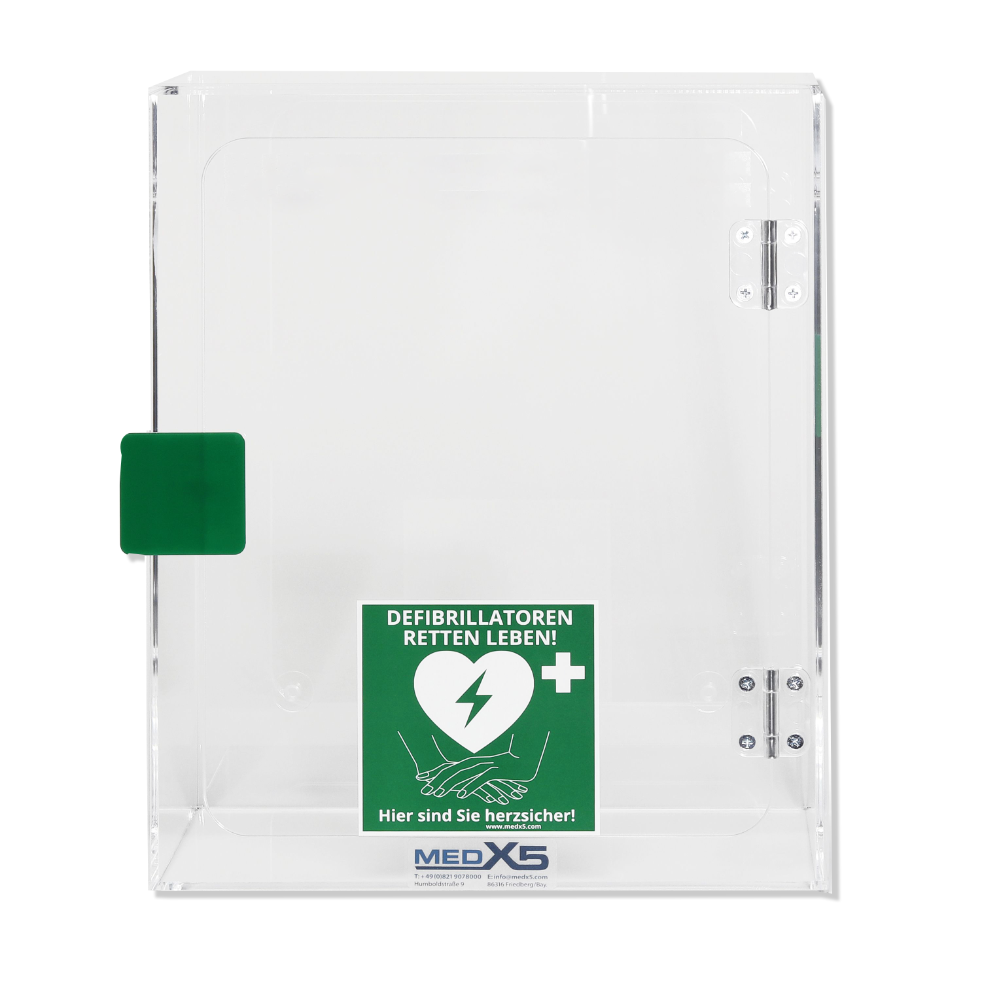 Defibrillator AED Acrylglas-Wandkasten, innen, Universalgröße