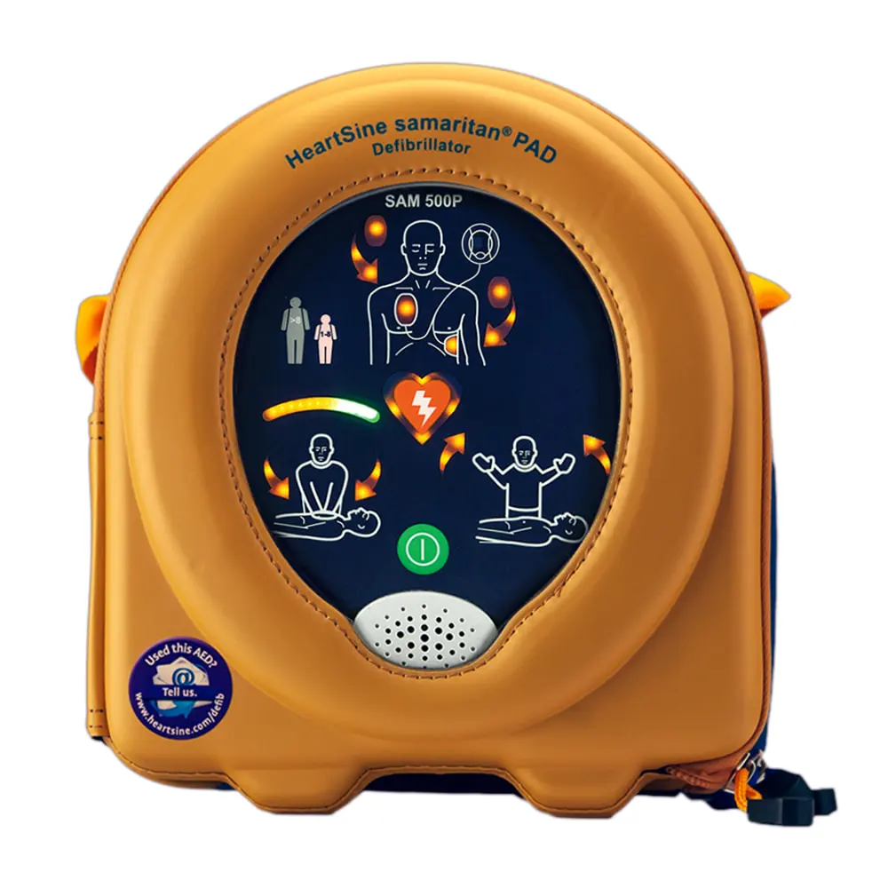 HeartSine SAM 500P Reanimations-Defibrillator/AED mit Herzdruckmassage-Kontrolle & Echtzeitanleitung