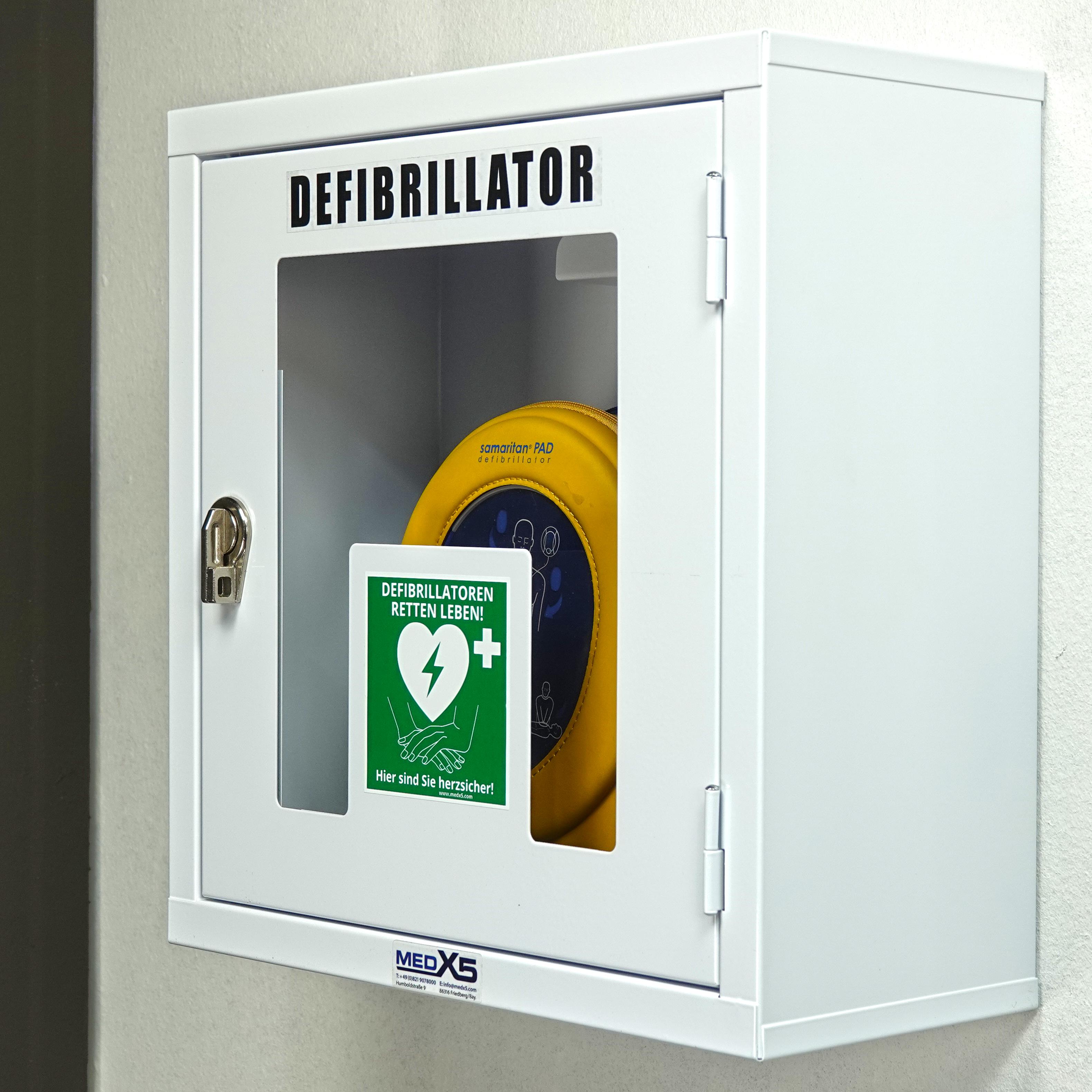 Defibrillator AED Metall-Wandkasten, innen, Universalgröße