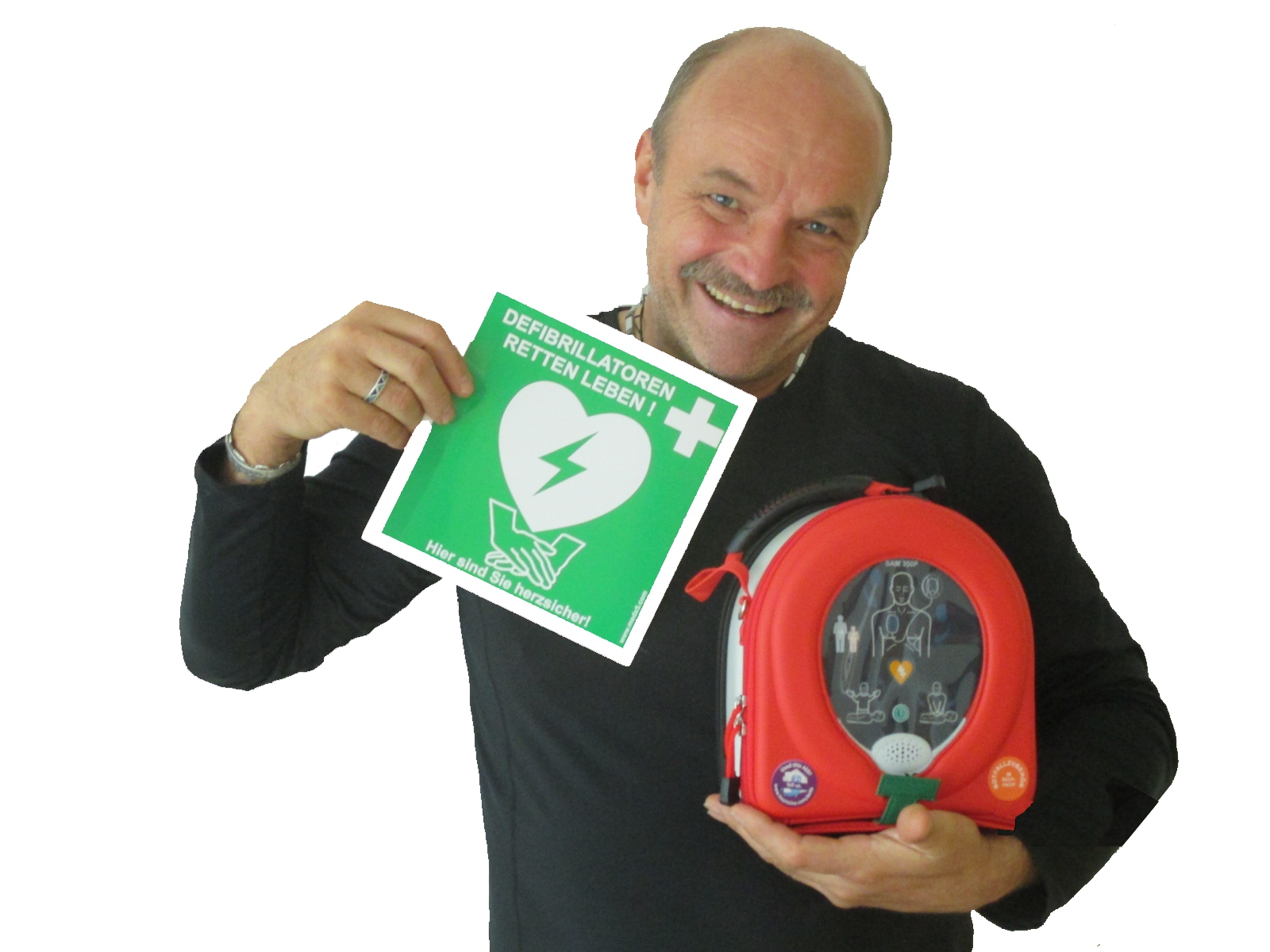 SAM-Notfall-Defibrillator für zuhause, 8 J. MedX5 Servicegarantie