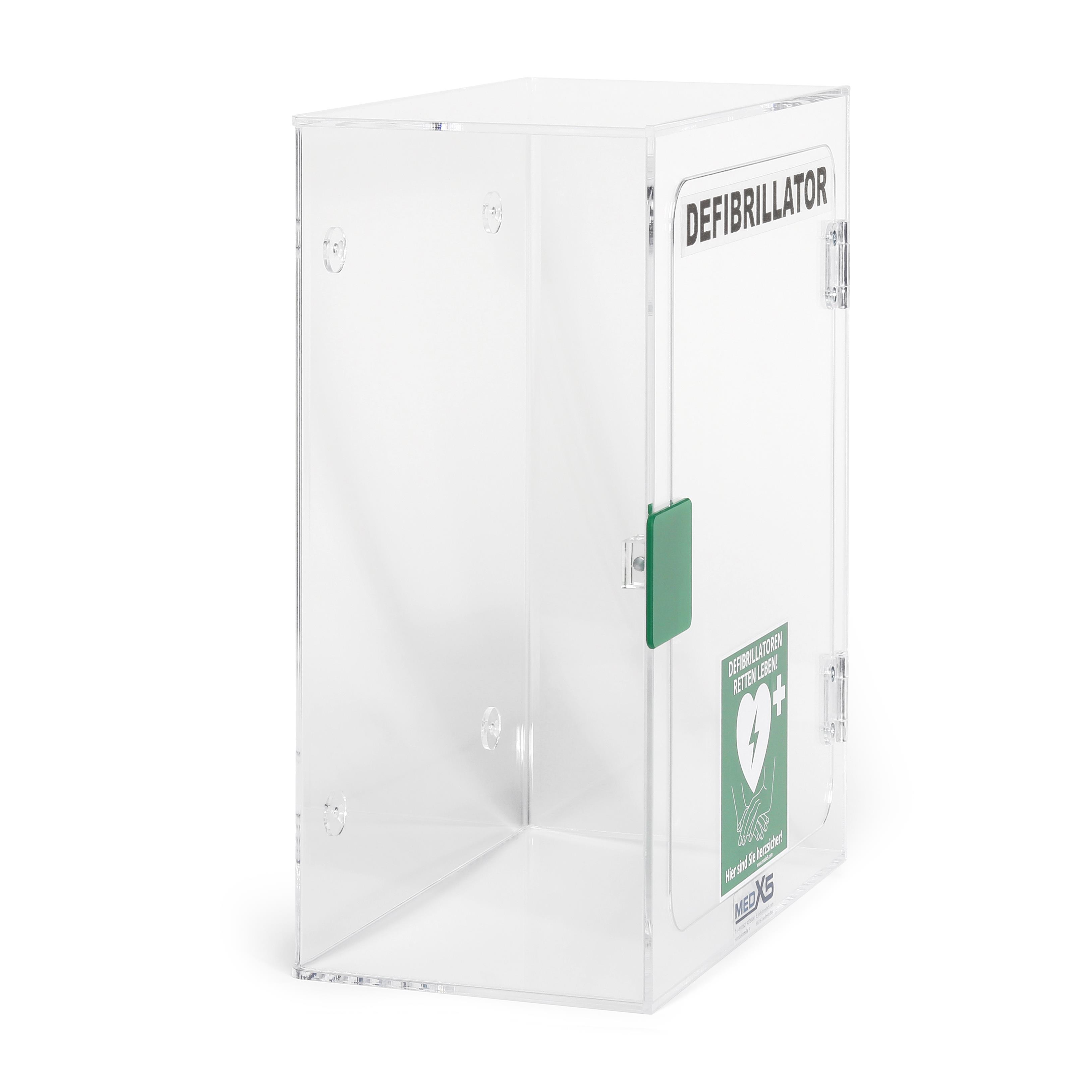 Defibrillator AED Plexiglas-Wandkasten, innen, Universalgröße
